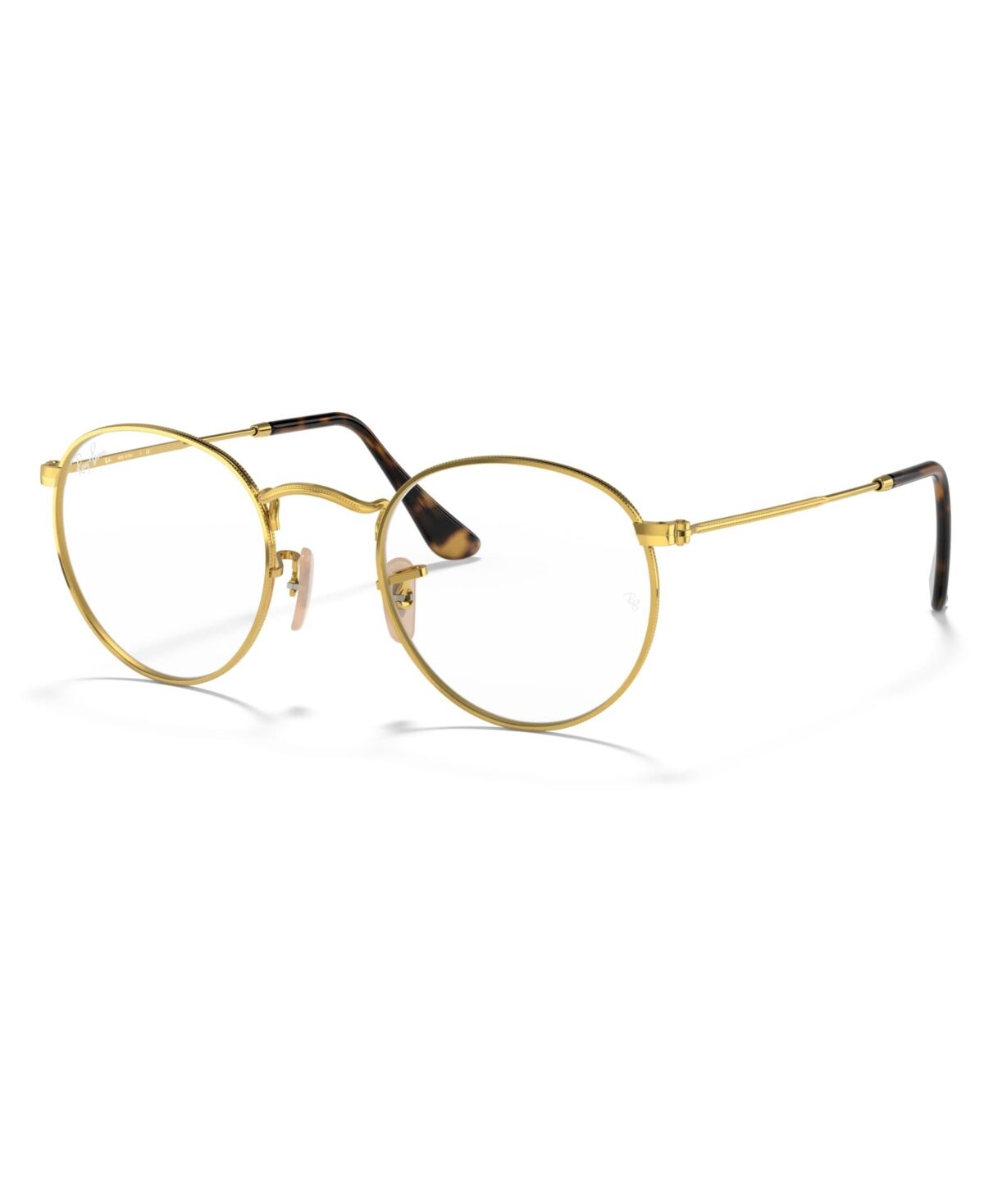 Ray-Ban RX3447V Round Metal Optics Men's Round Eyeglasses - Gold-Tone