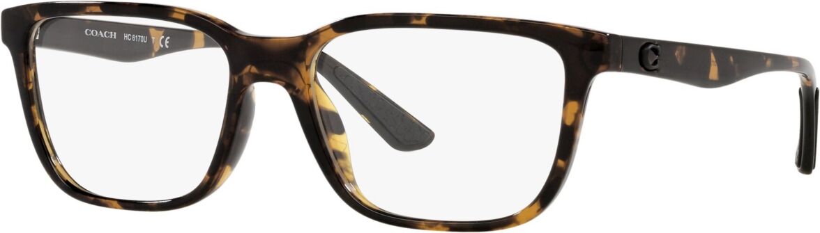 Coach HC6170U Men's Rectangle Eyeglasses - Dark Tortoise