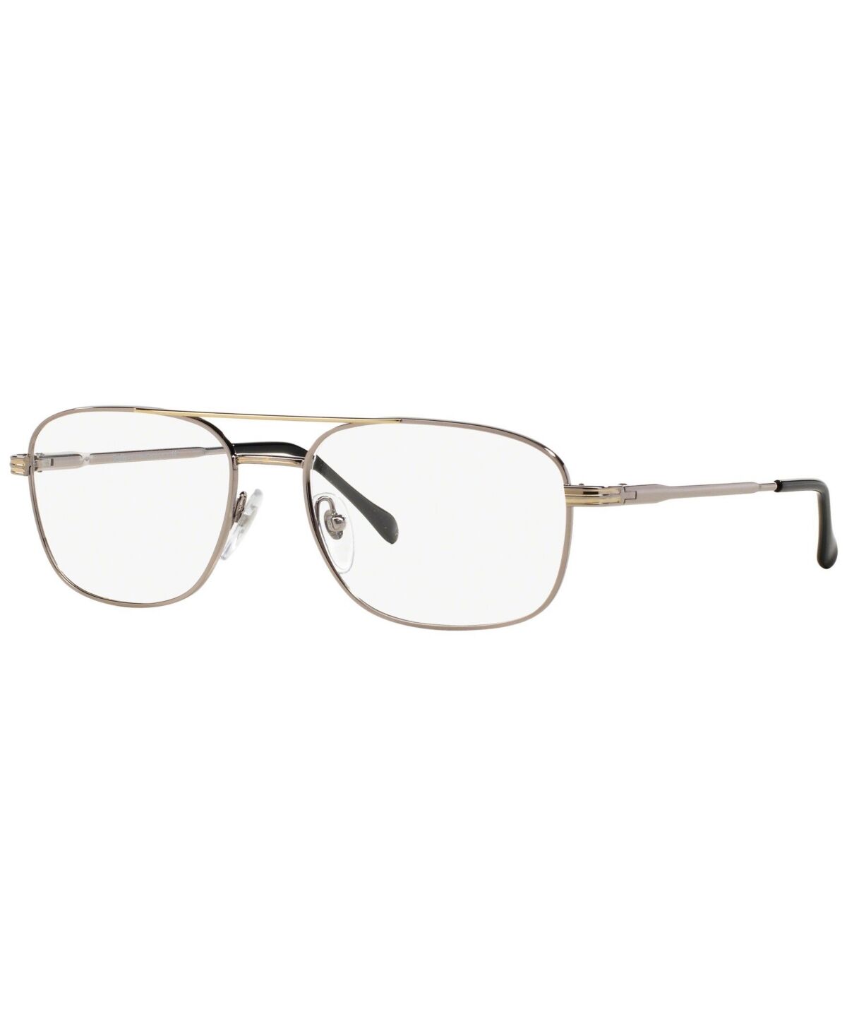 Sferoflex SF2152 Men's Square Eyeglasses - Silver Gold