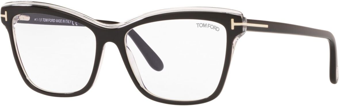 Tom Ford FT5619-BW55001 Unisex Square Eyeglasses - Shiny Black