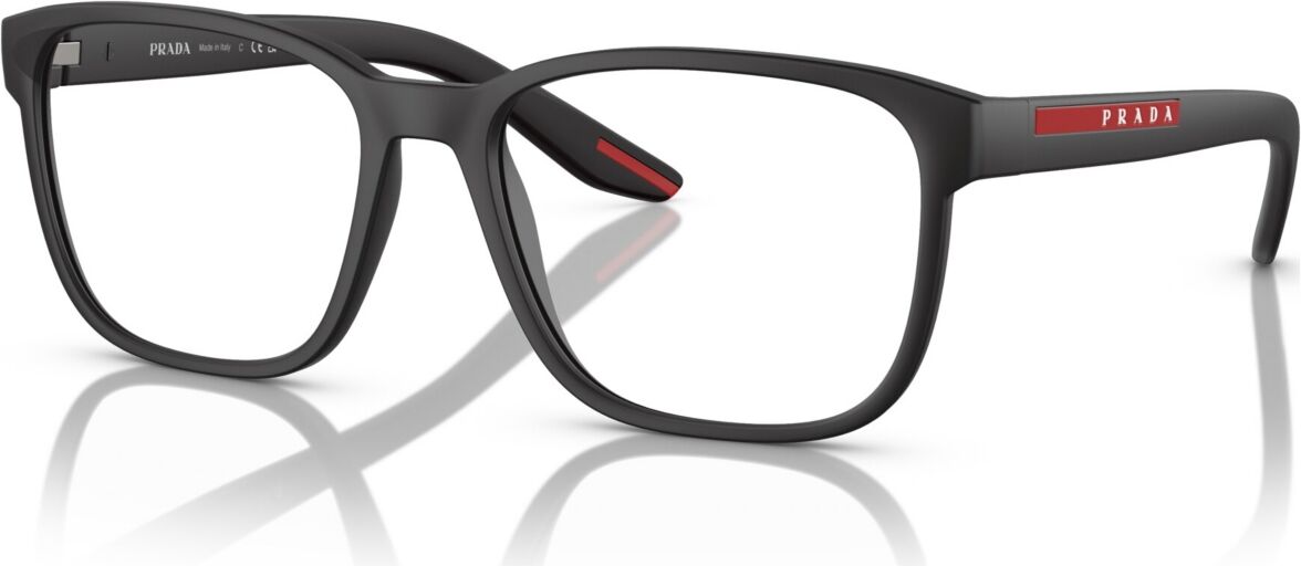 Prada Linea Rossa Men's Eyeglasses, Ps 06PV 55 - Black Rubber