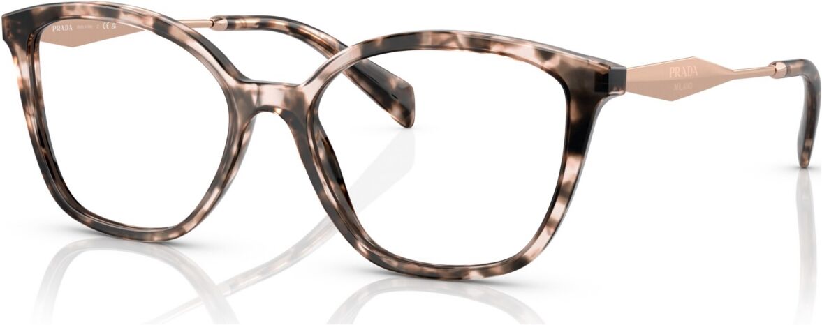 Prada Women's Butterfly Eyeglasses, Pr 02ZV52-o - Pink Tortoise