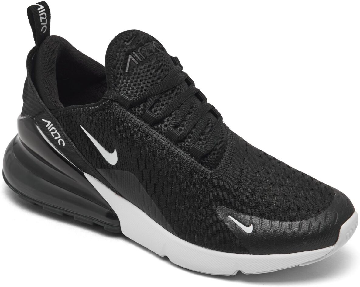 Nike Big Kids Air Max 270 Casual Sneakers from Finish Line - Black, White-Anthracite