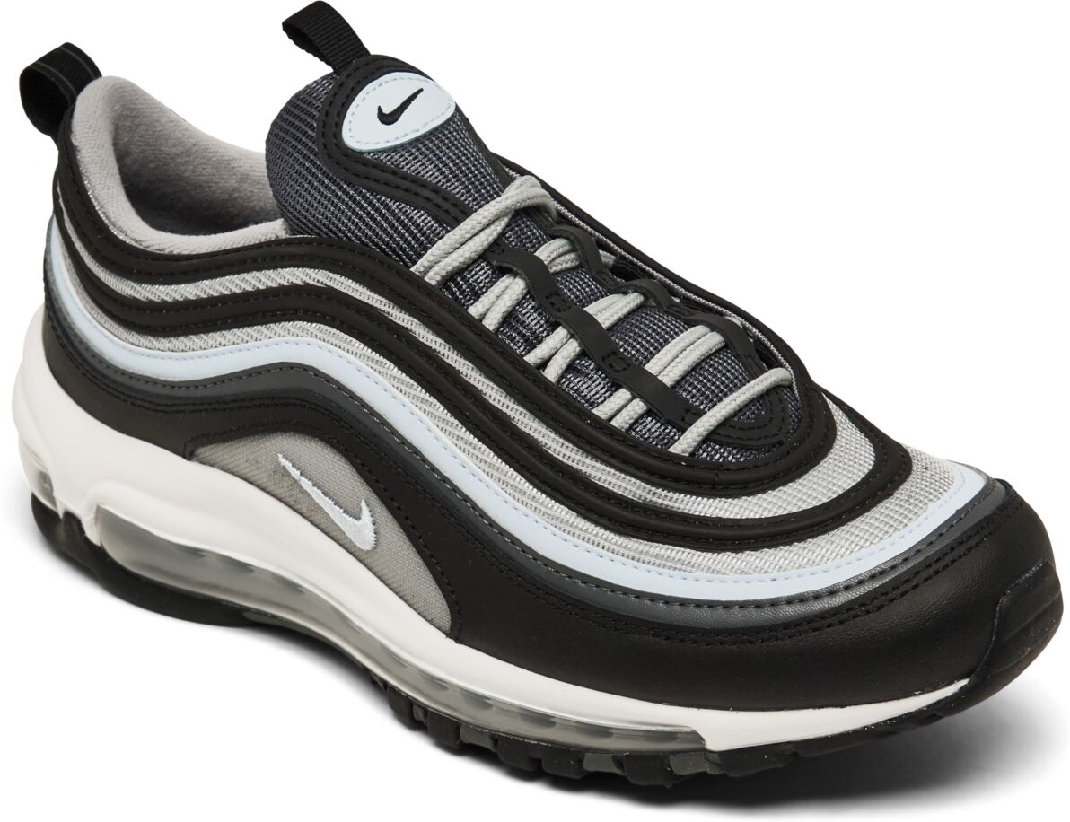 Nike Big Boys Air Max 97 Casual Sneakers from Finish Line - Black, Gray, White, Blue