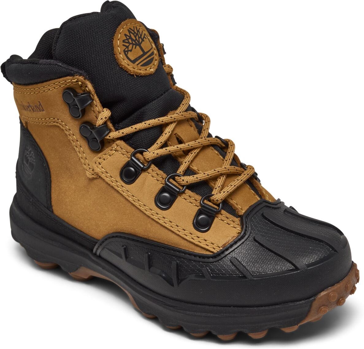 Timberland Little Kids Converge Mid Shell Toe Water-Resistant Boots from Finish Line - Wheat, Black