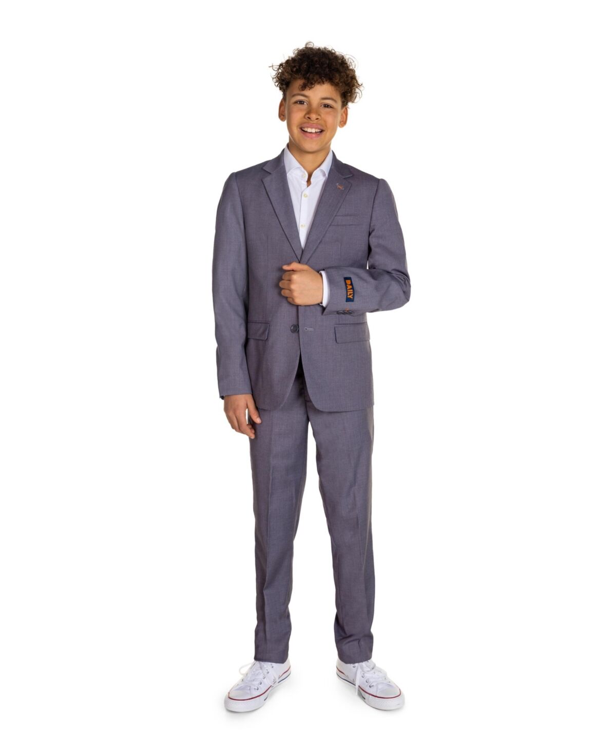 OppoSuits Big Boys Daily Formal Suit Set - Gray