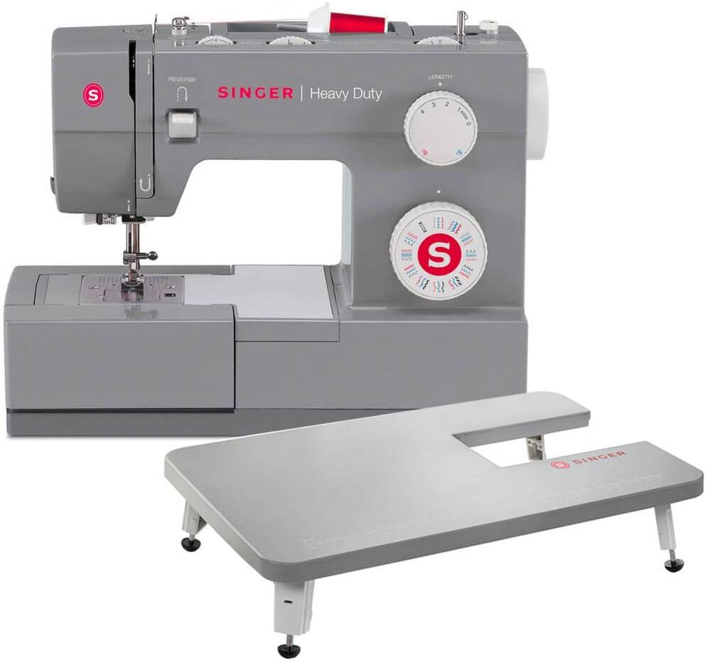 Singer Heavy Duty 4432 Sewing Machine with Extension Table - Grey