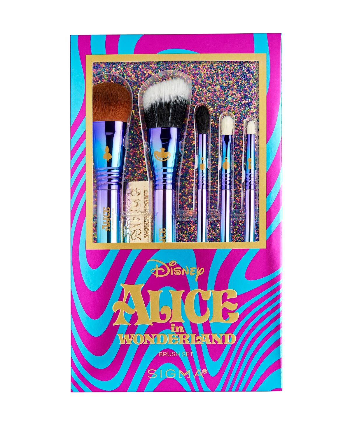 Sigma Beauty Disney Alice in Wonderland Brush Set, 6 Piece