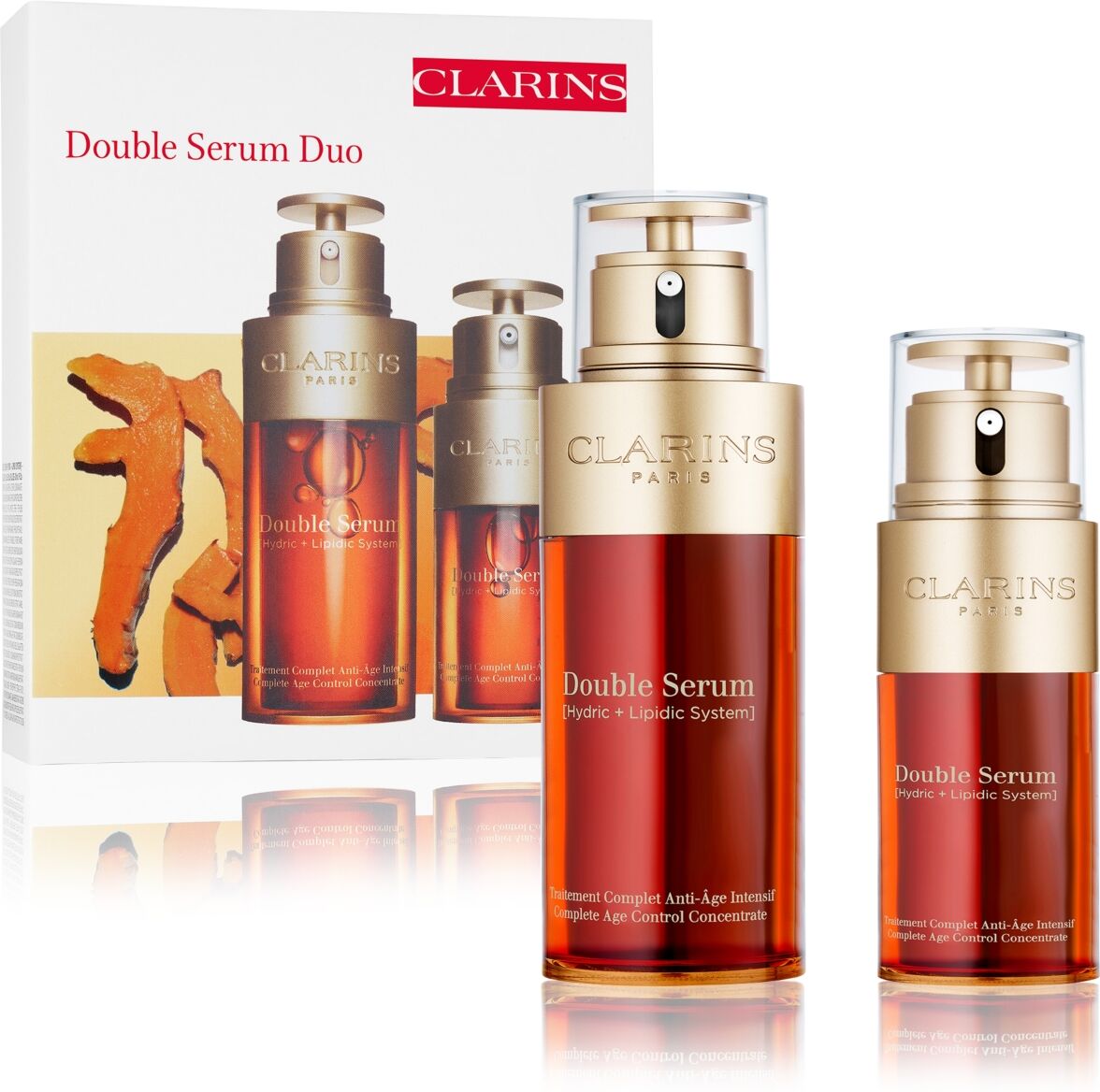 Clarins 2-pc Double Serum Firming & Smoothing Anti-Aging Set