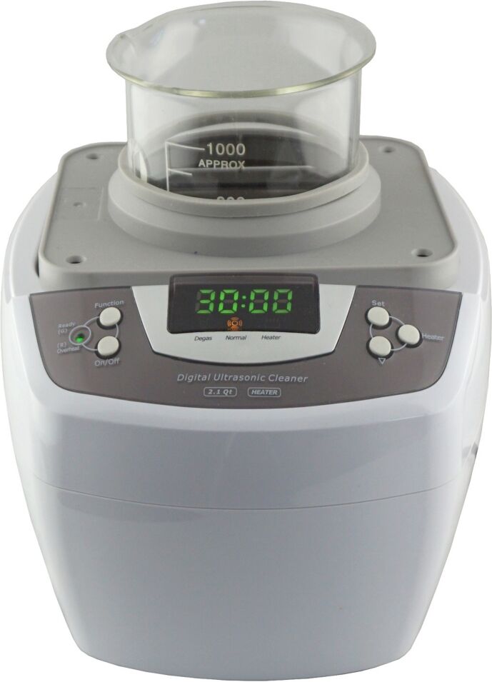 Isonic P4810+Bhk03A Commercial Ultrasonic Cleaner with 1000 Ml Beaker for Liposomal Vitamin C - White