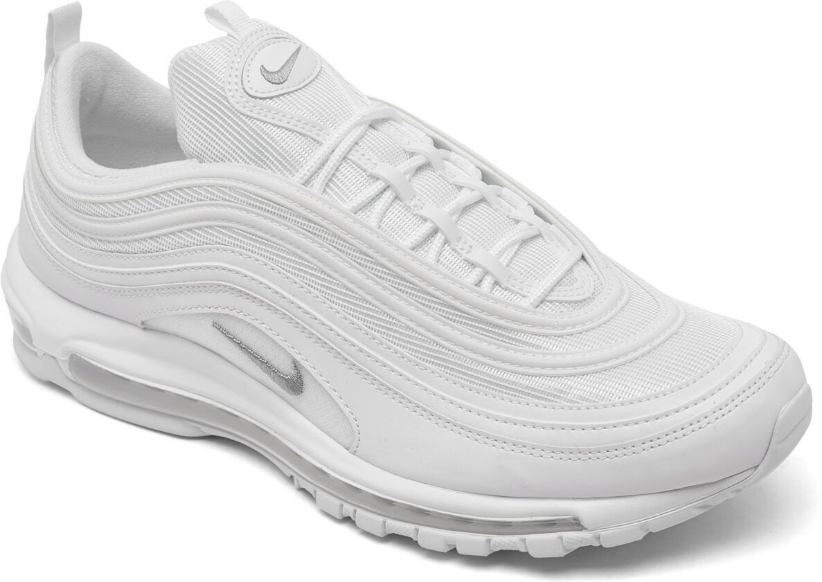 Nike Men's Air Max 97 Running Sneakers from Finish Line - White, Wolf Gray, Black