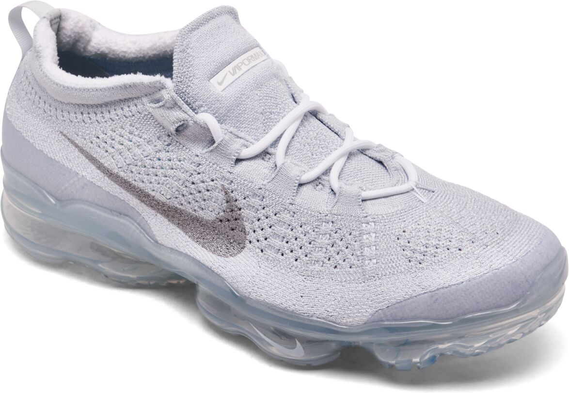 Nike Men's Air VaporMax 2023 Fly Knit Running Sneakers from Finish Line - Pure Platinum, White