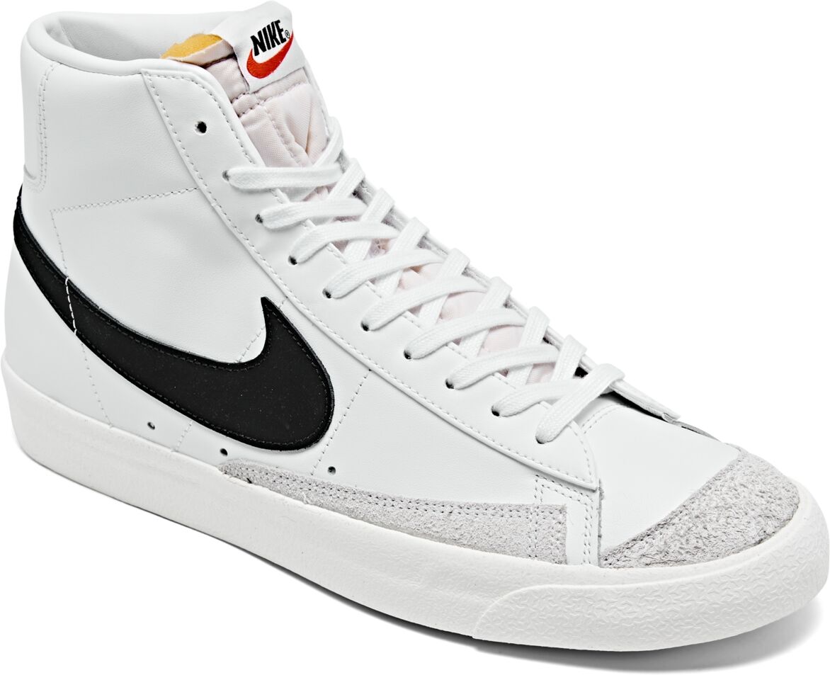 Nike Men's Blazer Mid 77 Vintage-Like Casual Sneakers from Finish Line - White, Black