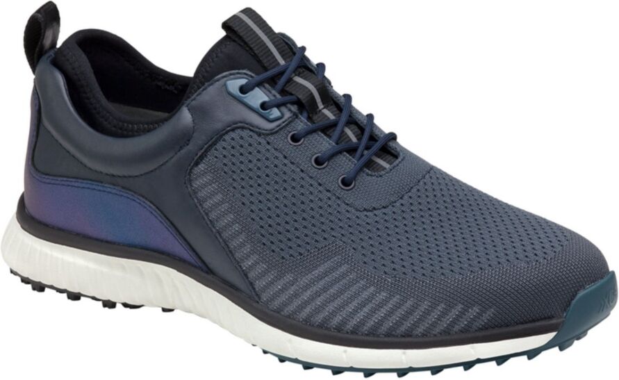 Johnston & Murphy Men's XC4 Water-resistant H2 Sport Hybrid Knit Golf Shoes - Navy