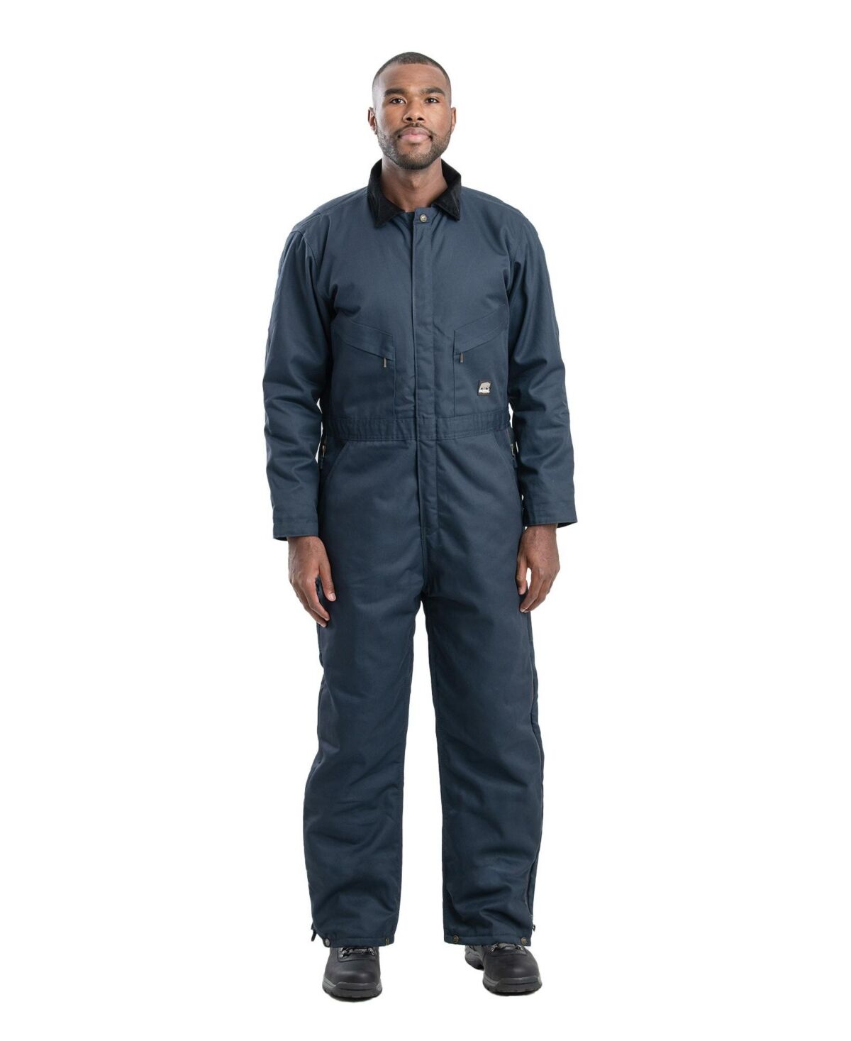 Berne Men's Heritage Twill Insulated Coverall - Navy