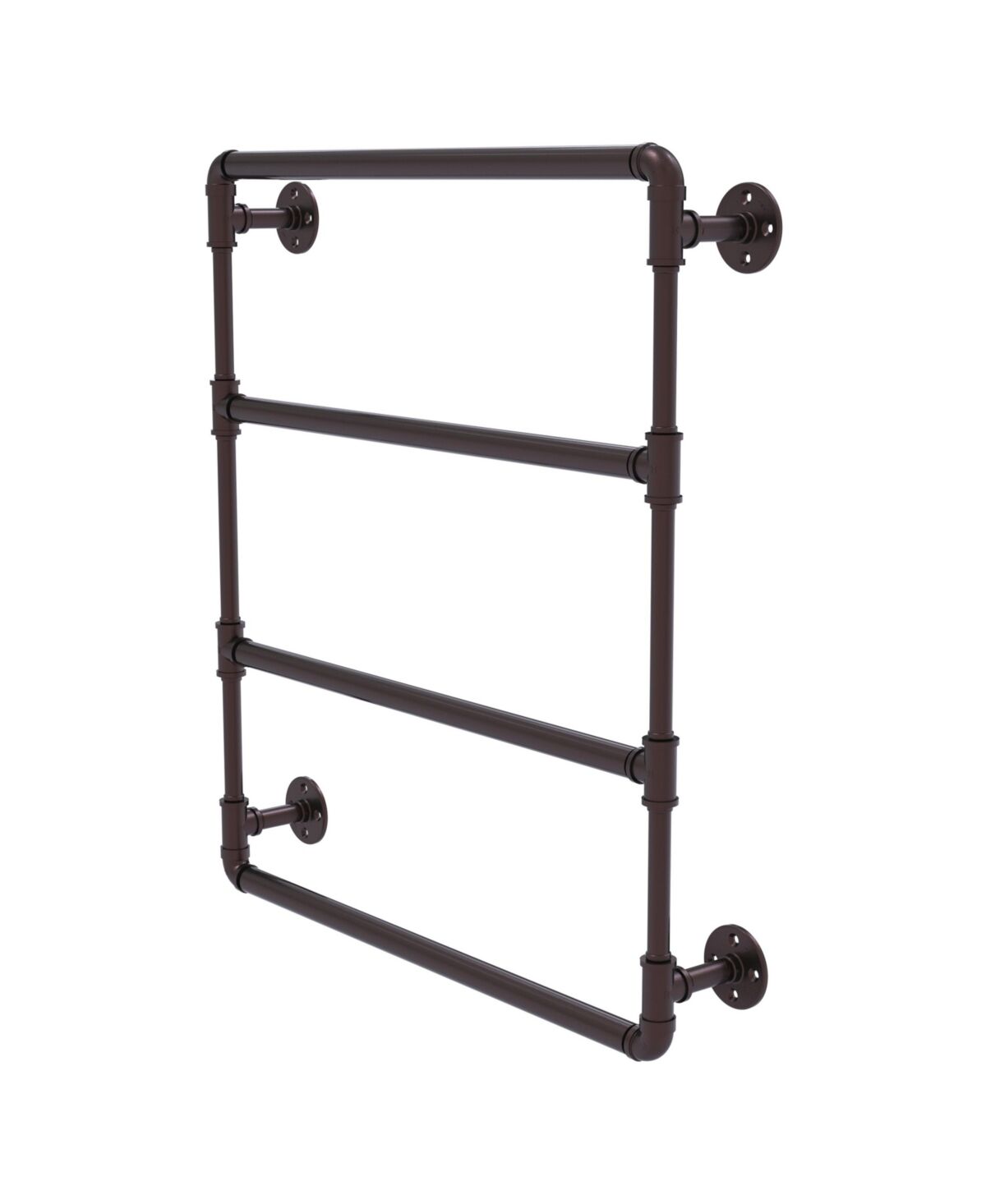 Allied Pipeline Collection 30 Inch Wall Mounted Ladder Towel Bar - Antique bronze