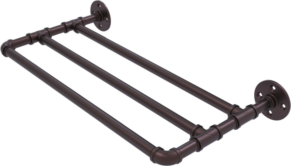 Allied Pipeline Collection 24 Inch Wall Mounted Towel Shelf - Antique bronze