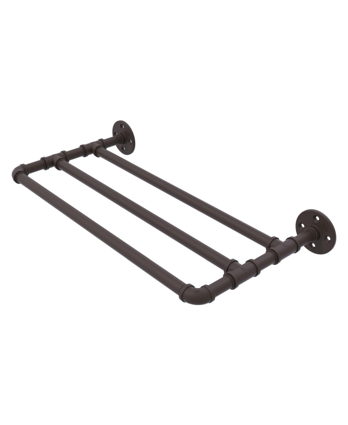 Allied Pipeline Collection 18 Inch Wall Mounted Towel Shelf - Oil rubbed bronze