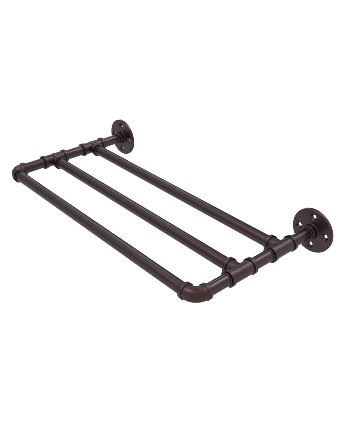 Allied Pipeline Collection 30 Inch Wall Mounted Towel Shelf - Antique bronze