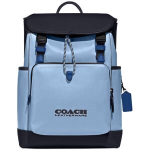 Coach League Flap Logo Backpack - Blue