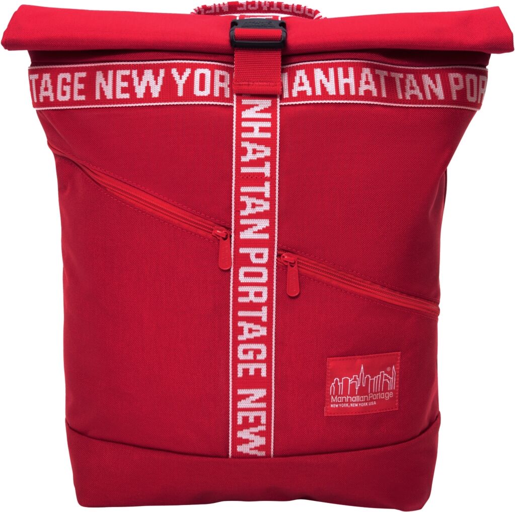 Manhattan Portage Emblem Roll-n Backpack - Red