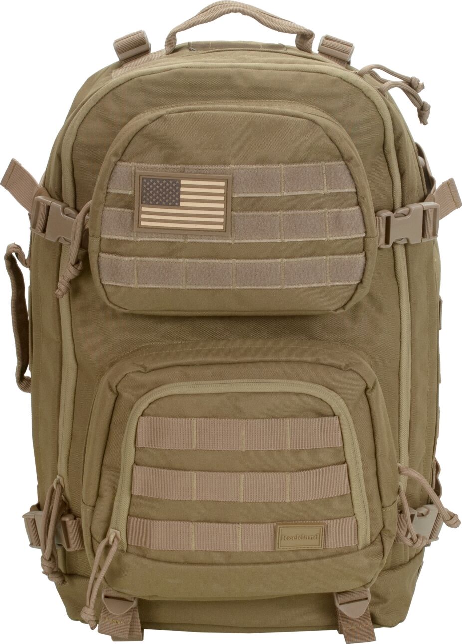 Rockland Military Tactical Laptop Backpack - Tan