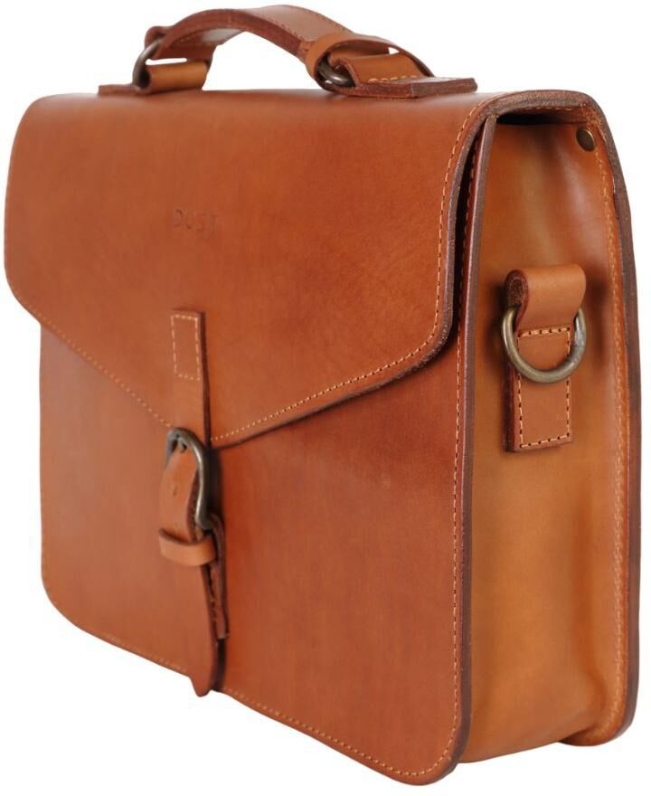 The Dust Company Leather Briefcase - Brown