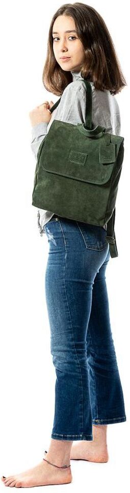 The Dust Company Leather Backpack - Green