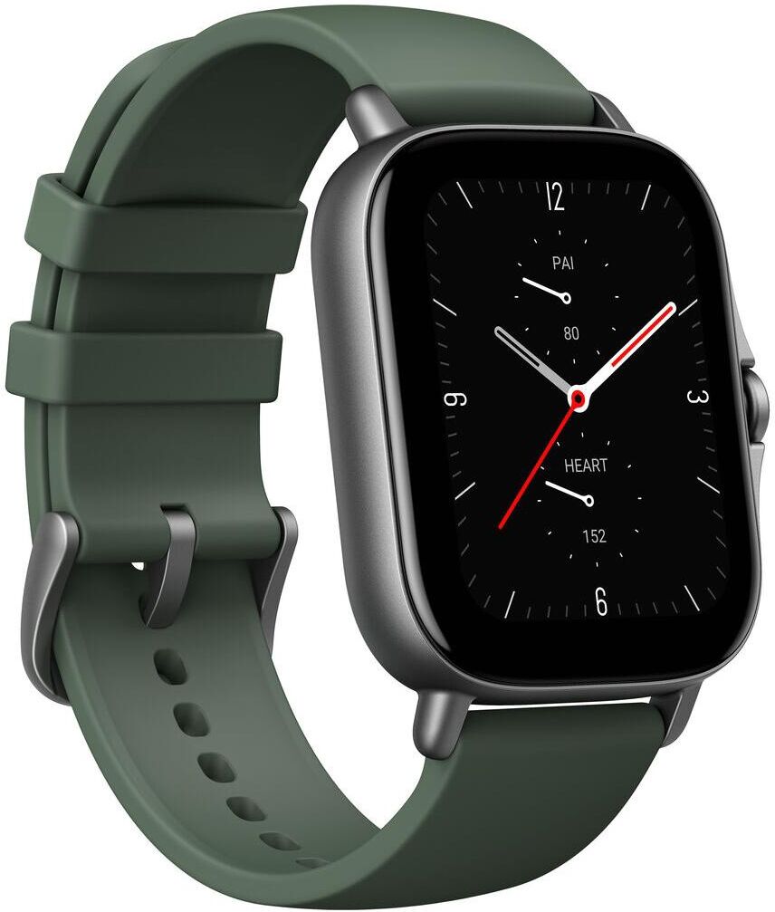 Amazfit Gts 2e Smartwatch - Moss Green Rubber strap - Dark Green