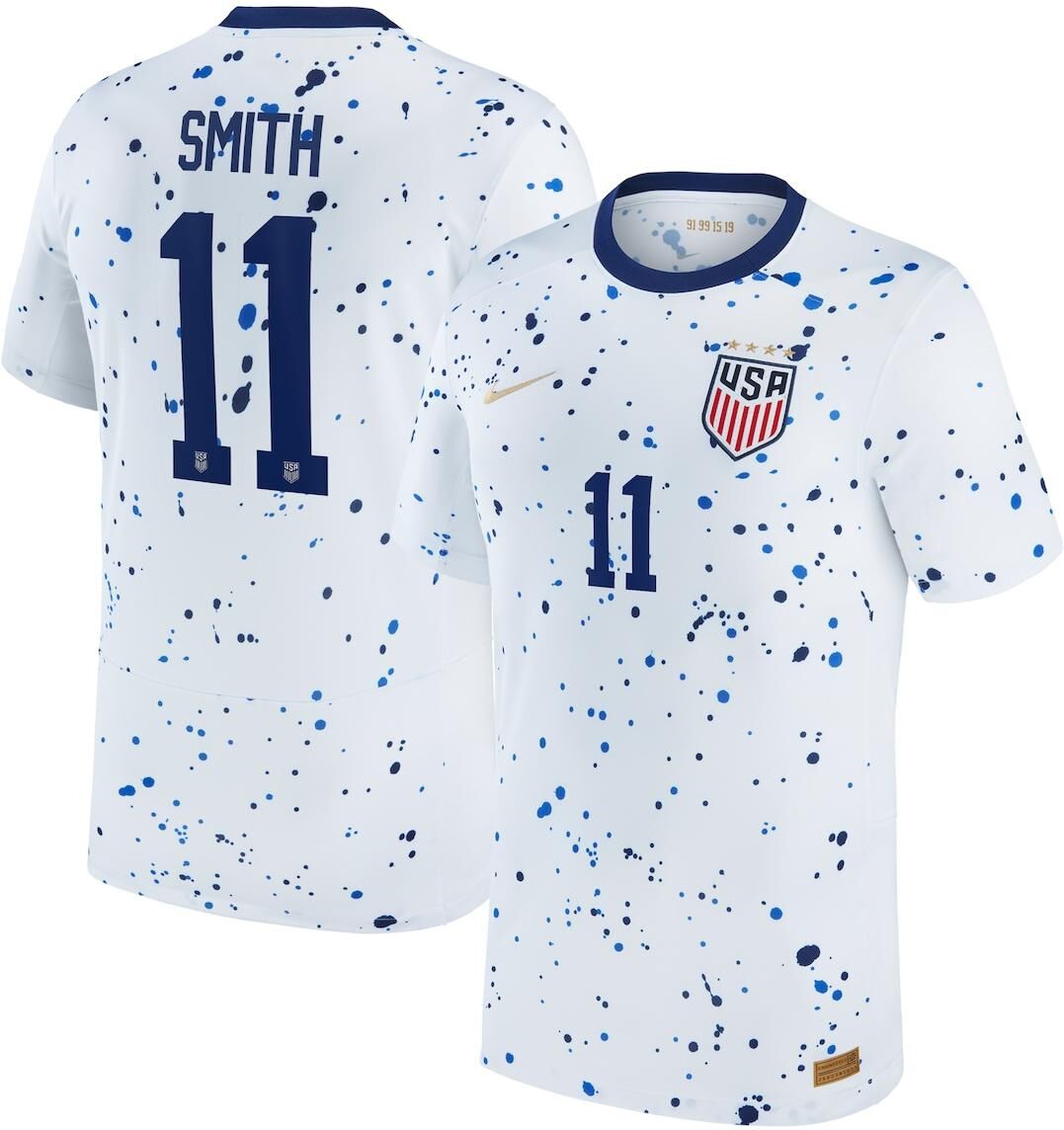 Nike Big Boys and Girls Nike Sophia Smith White Uswnt 2023 Home Replica Jersey - White