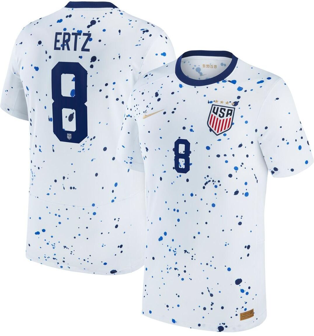 Nike Big Boys and Girls Nike Julie Ertz White Uswnt 2023 Home Replica Player Jersey - White