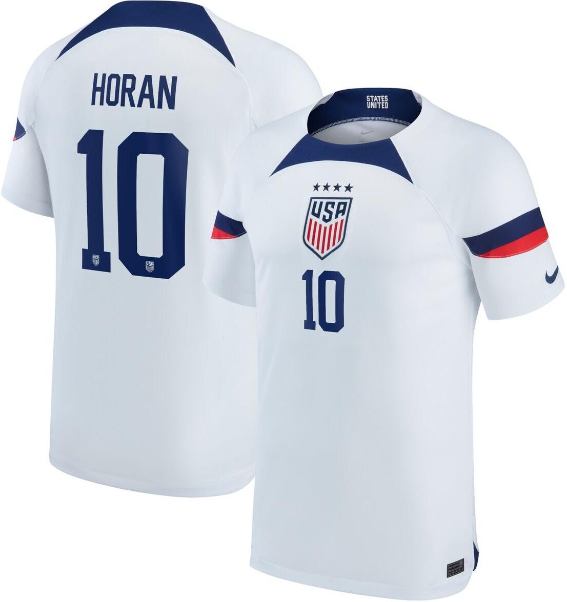 Nike Big Boys and Girls Nike Lindsey Horan White Uswnt 2022/23 Home Breathe Stadium Replica Player Jersey - White