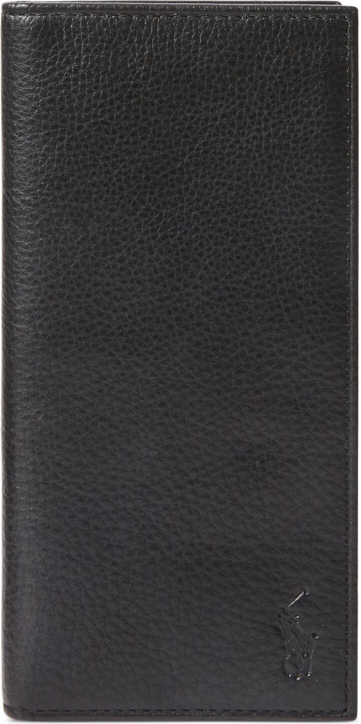 Ralph Lauren Polo Ralph Lauren Men's Pebbled Leather Narrow Wallet - Black