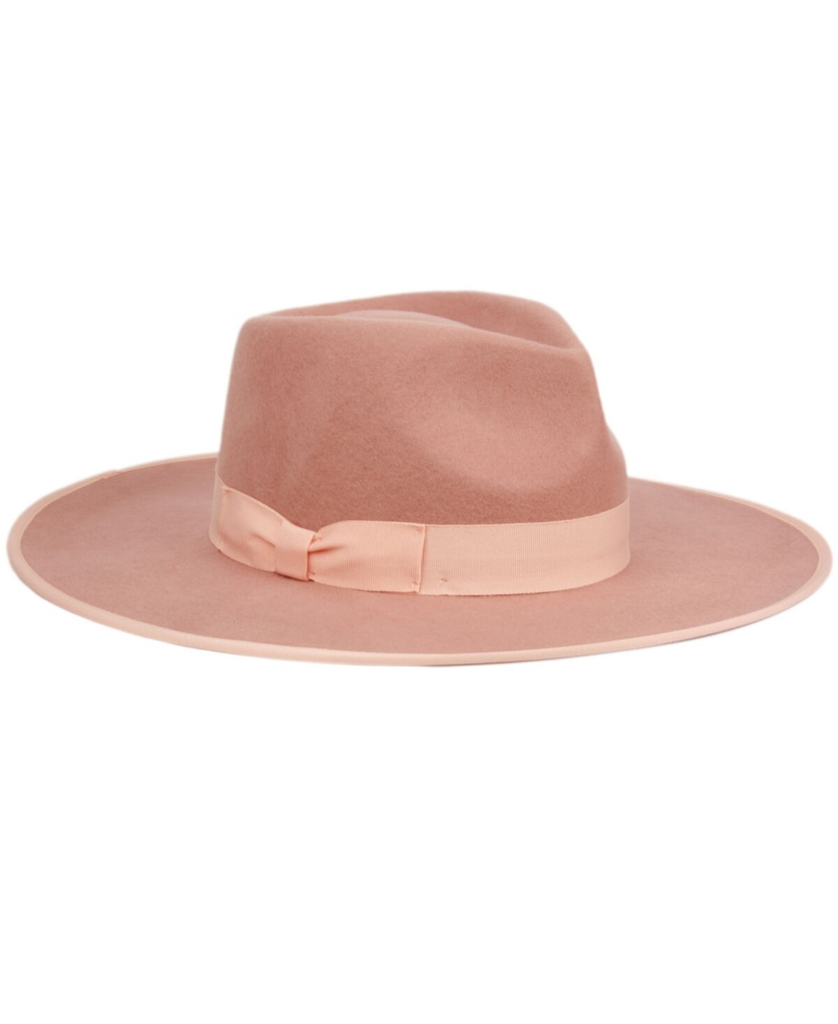 Angela & William Women's Wide Brim Felt Rancher Fedora Hat - Indi Pink
