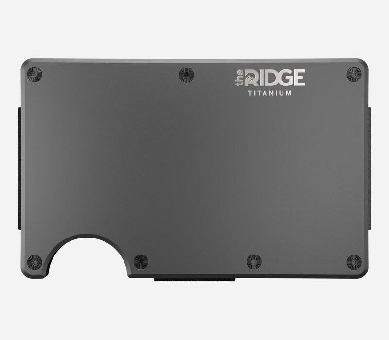 The Ridge Titanium Gunmetal: Money Clip Wallet - Gunmetal