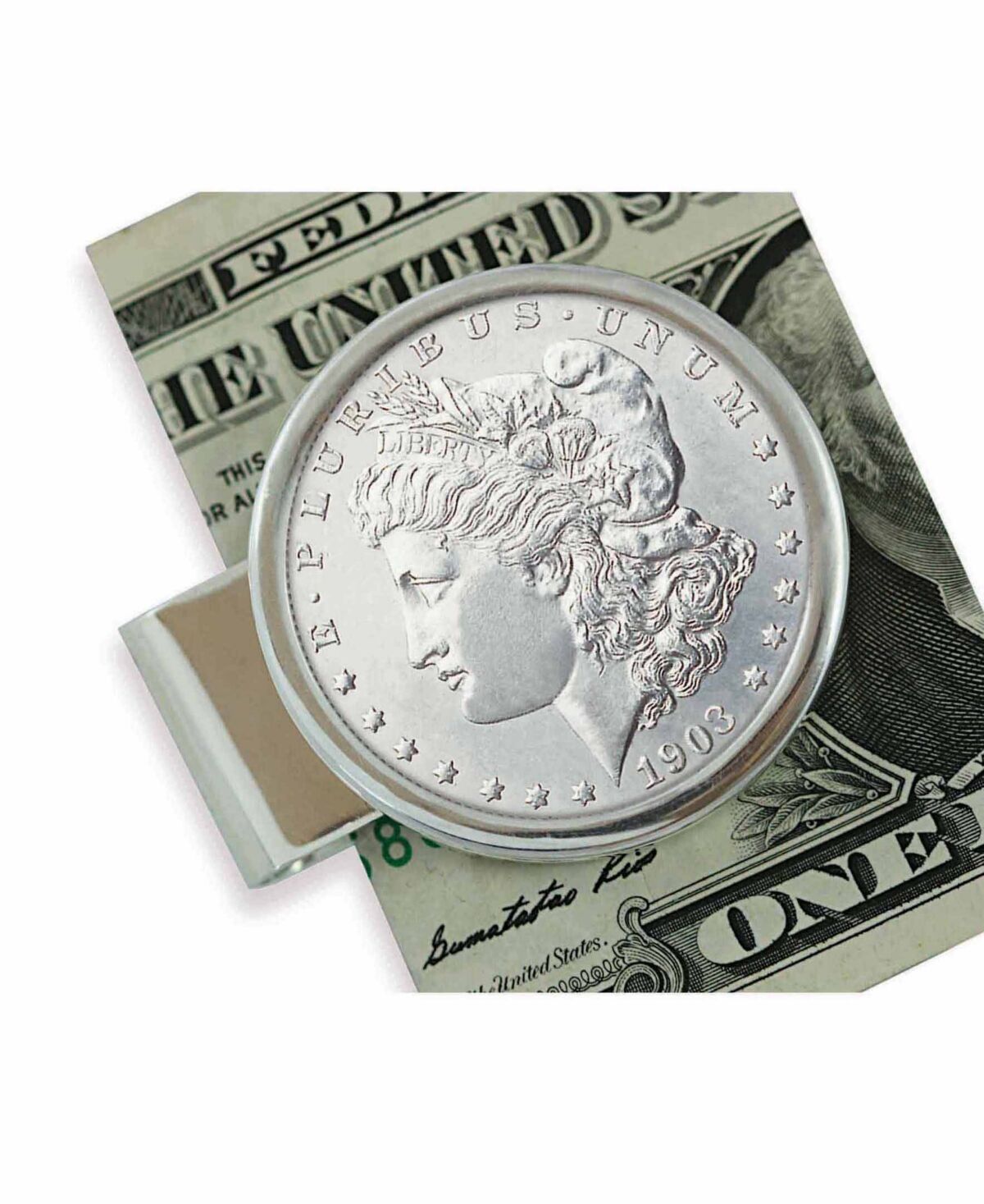 American Coin Treasures Men's American Coin Treasures Sterling Silver Morgan Dollar Coin Money Clip - Silver