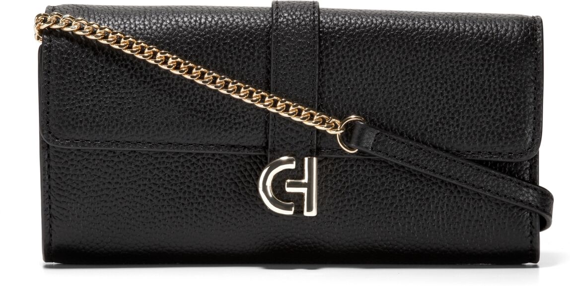 Cole Haan Leather Wallet-On-a-Chain - Black