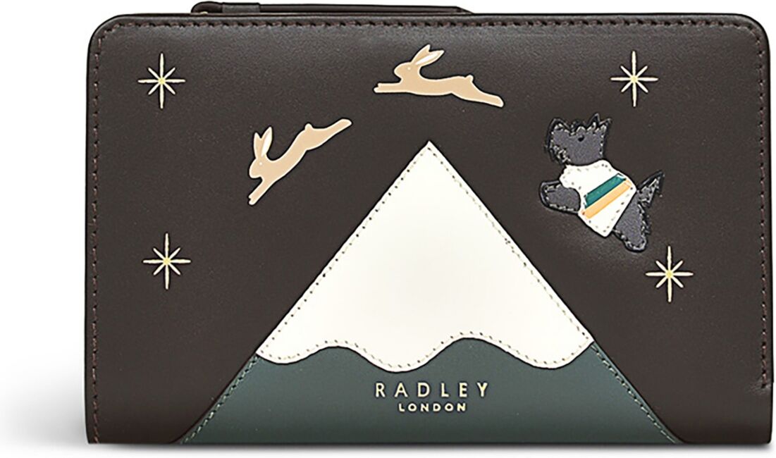 Radley London Mountain Hopping Leather Mini Bifold Wallet - Dark Oak