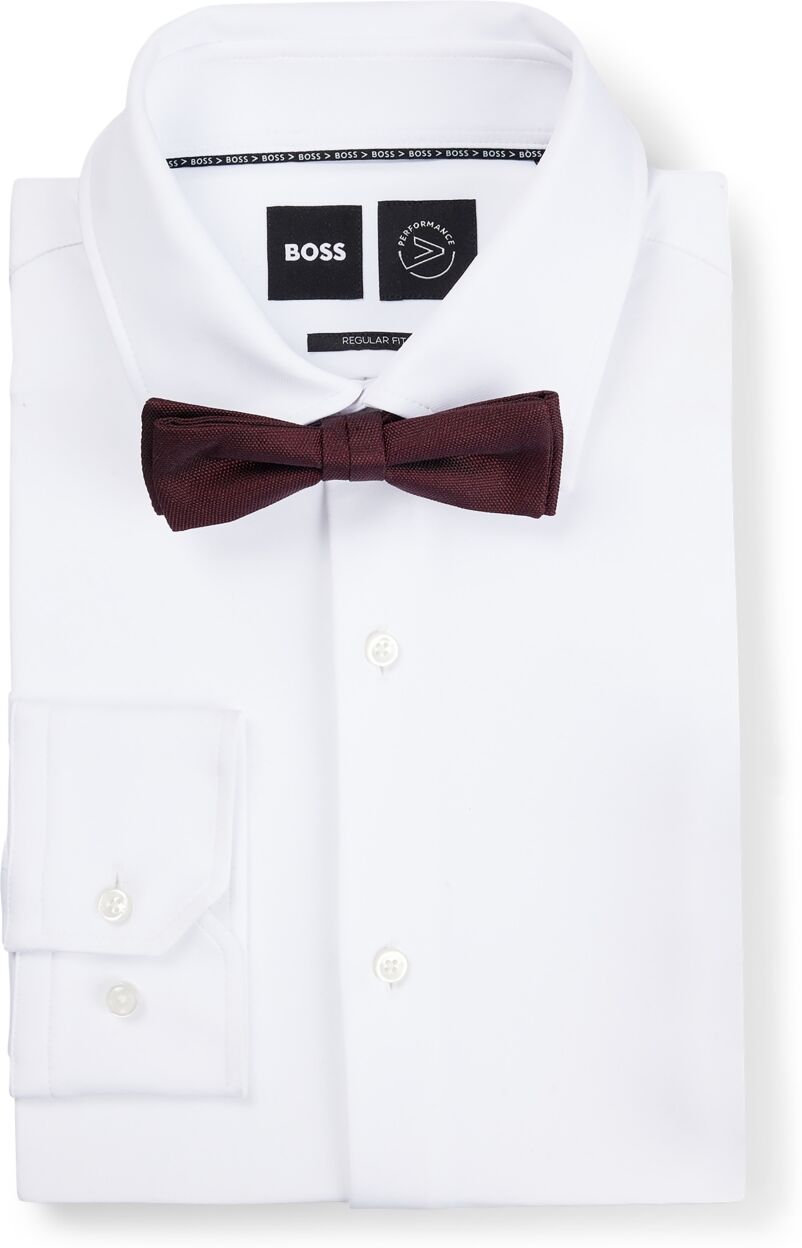 Hugo Boss Boss by Hugo Boss Men's Silk Jacquard Bow Tie - Dark Red