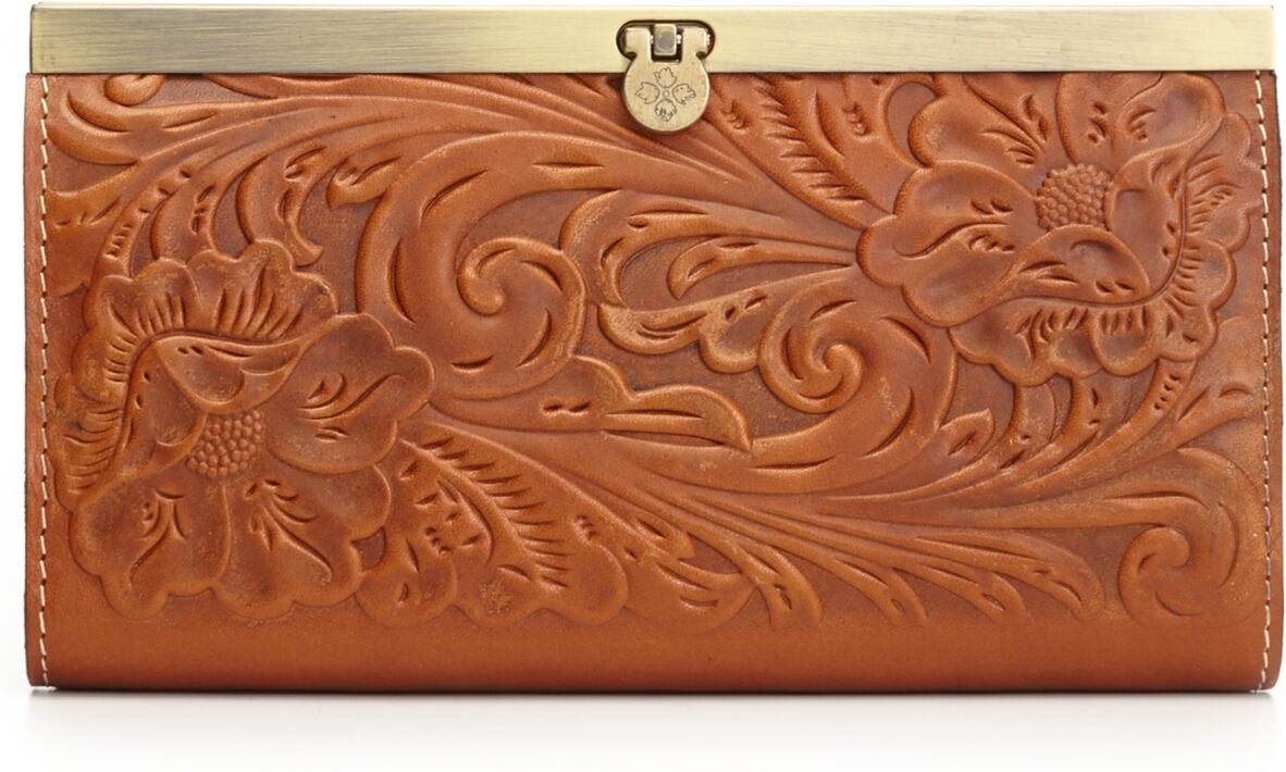 Patricia Nash Cauchy Tooled Leather Wallet - Florence/Gold