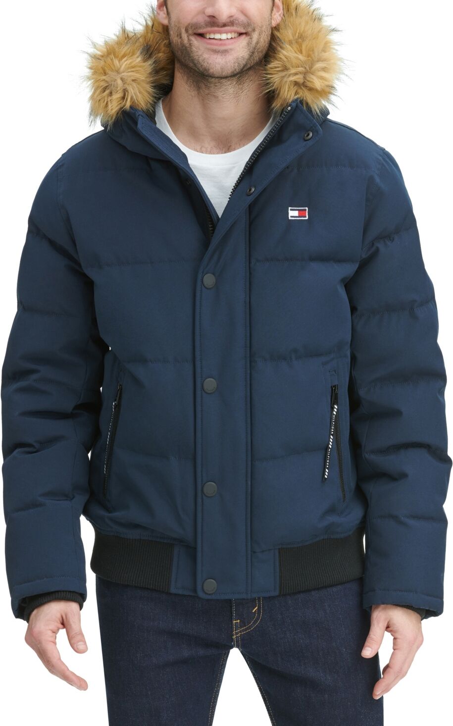 Tommy Hilfiger Men's Short Snorkel Coat, Created for Macy's - Navy