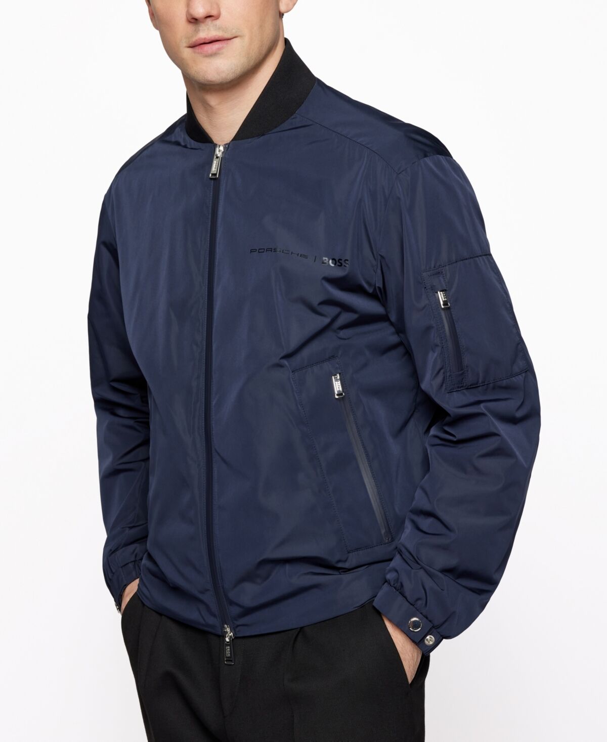 Hugo Boss Boss by Hugo Boss Men's Regular-Fit Jacket - Dark Blue