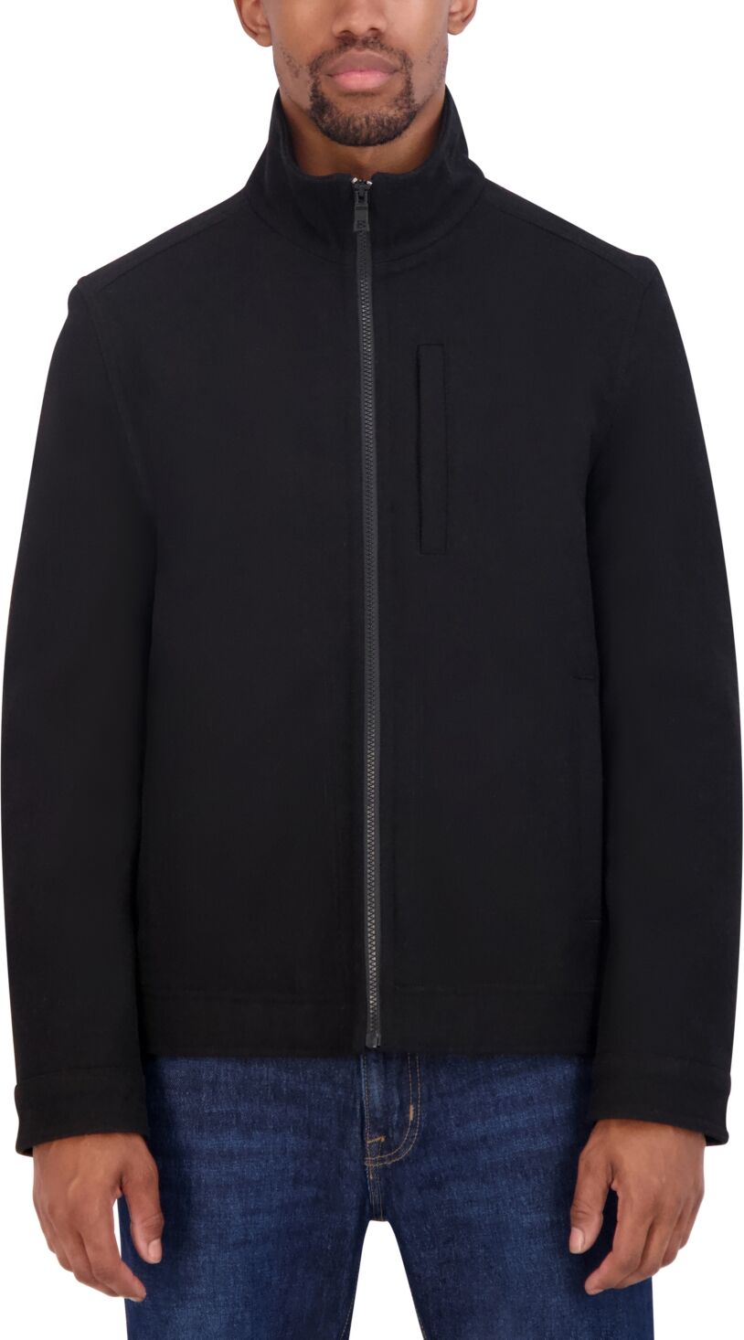 Nautica Men's Wool Blend Zip Jacket - Black