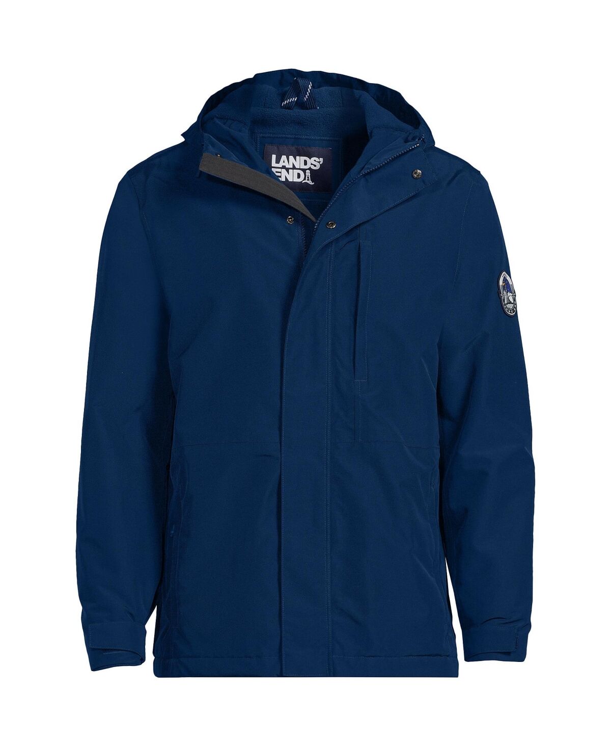 Lands' End Men's Tall Squall Waterproof Insulated Winter Jacket - Deep sea navy