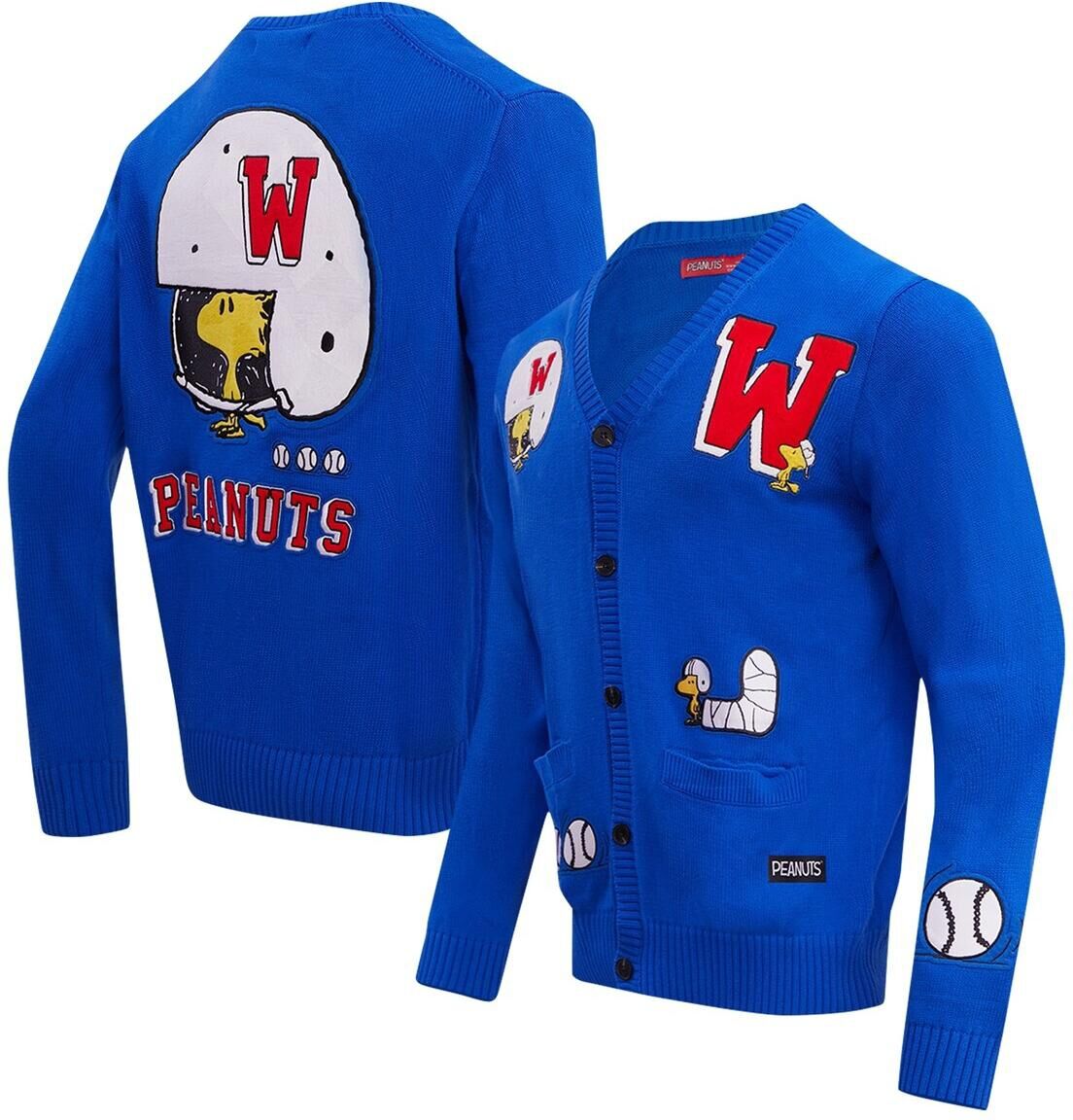 Freeze Max Men's Freeze Max Royal Peanuts Woodstock Sports Cardigan - Royal