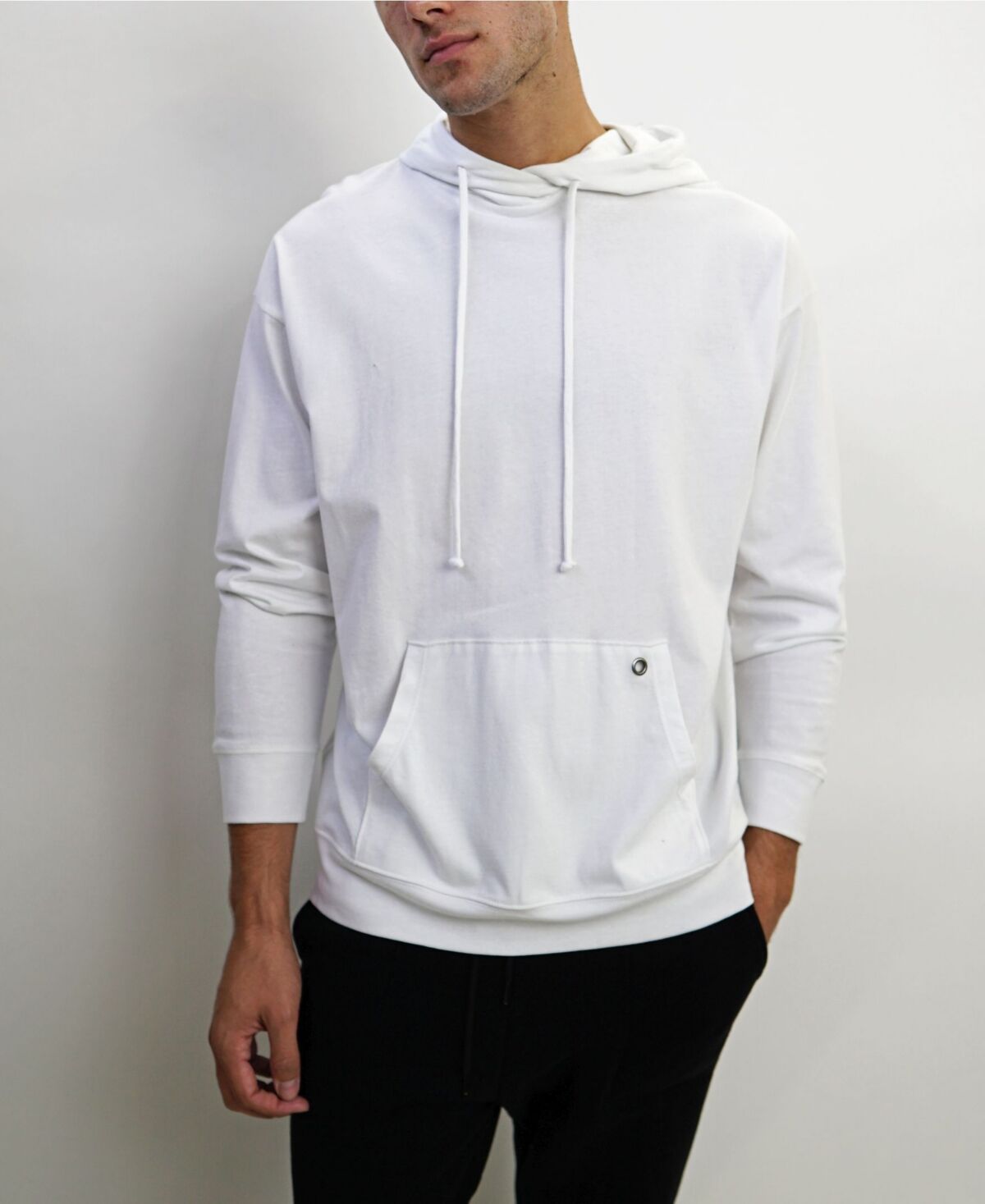 Coin 1804 Men's Long-Sleeve Hoodie - White