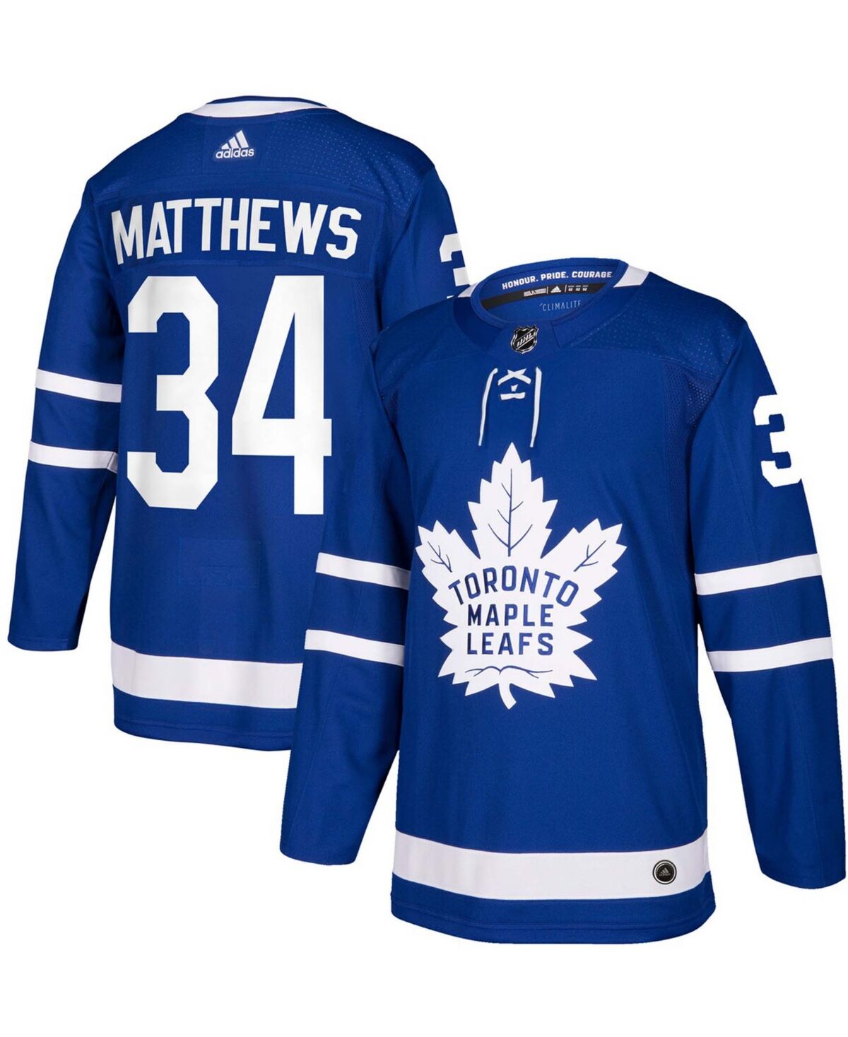 adidas Men's Auston Matthews Toronto Maple Leafs Authentic Player Jersey - Blue