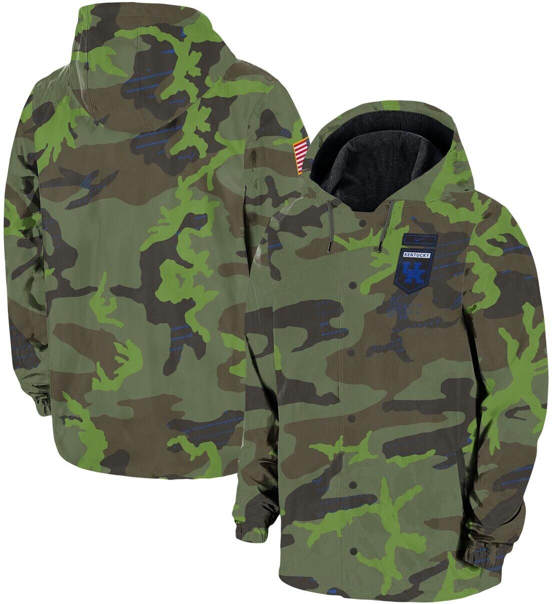 Nike Men's Nike Camo Kentucky Wildcats Hoodie Full-Snap Jacket - Camo