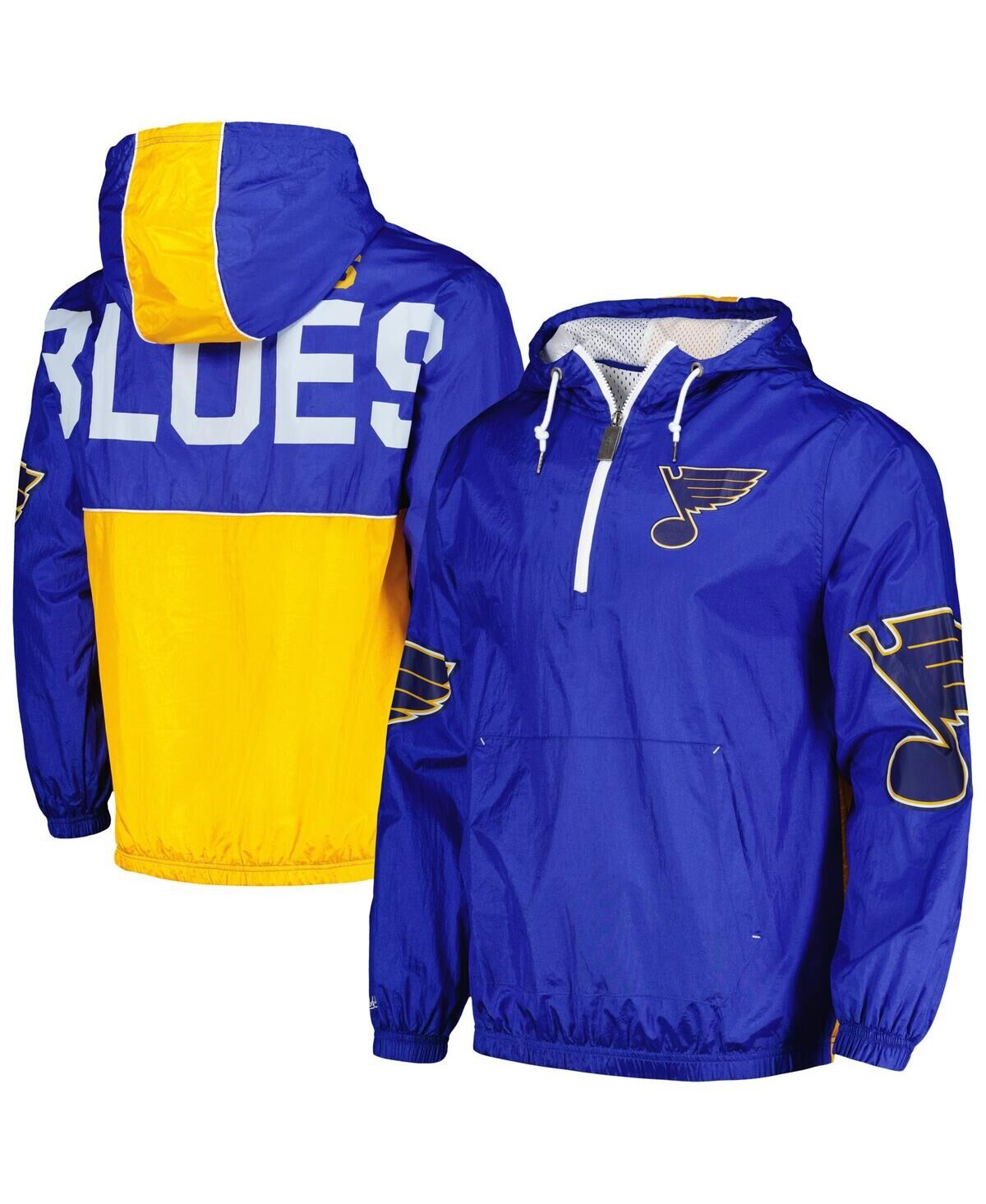 Mitchell & Ness Men's Mitchell & Ness Blue St. Louis Blues Team Og 2.0 Anorak Half-Zip Windbreaker Jacket - Blue
