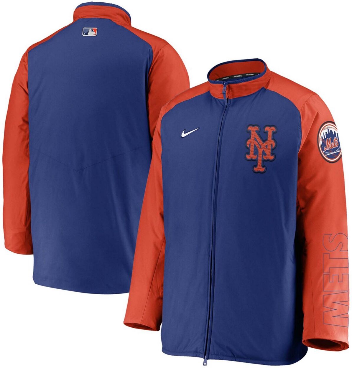 Nike Men's Royal, Orange New York Mets Authentic Collection Dugout Full-Zip Jacket - Royal